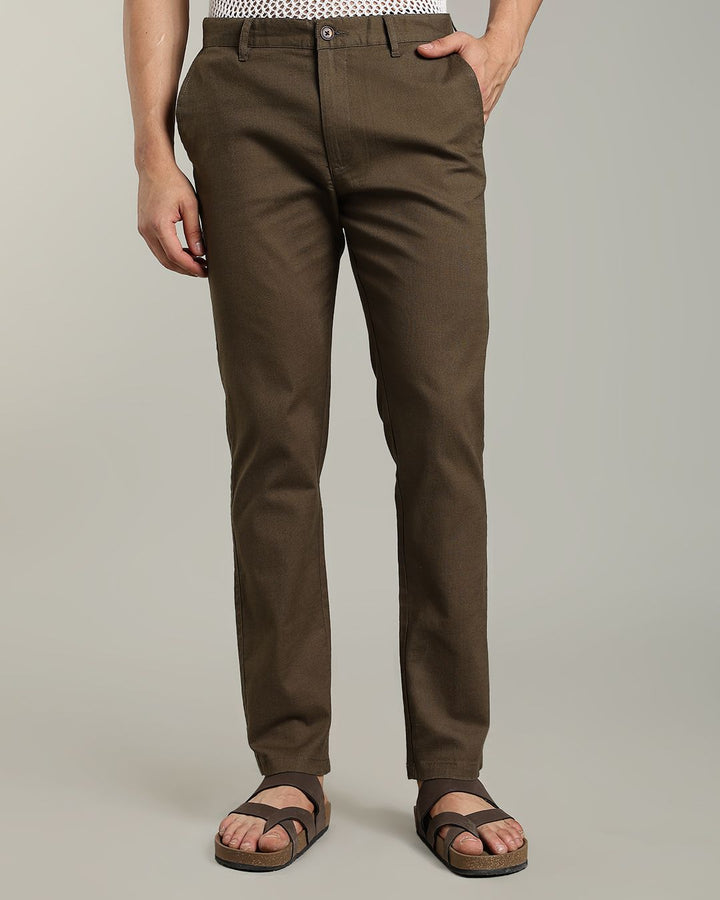 Dark Green - 2 way stretch - COTTON LINEN PANT