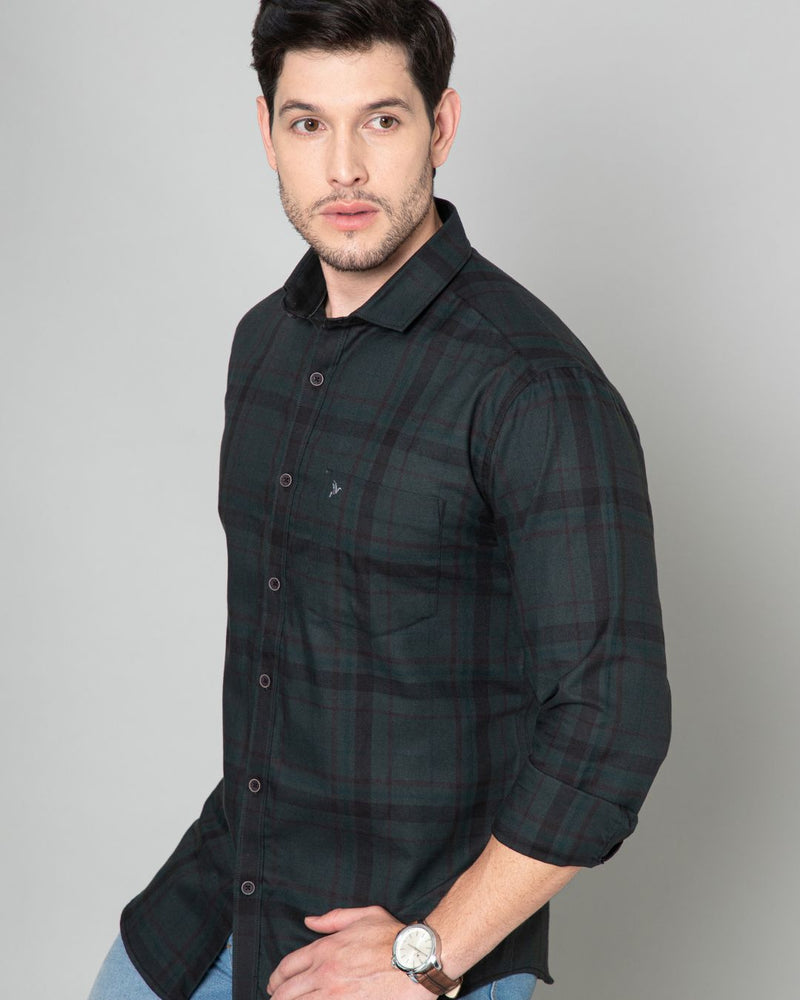 Dark Green Checks - Full-Stain Proof