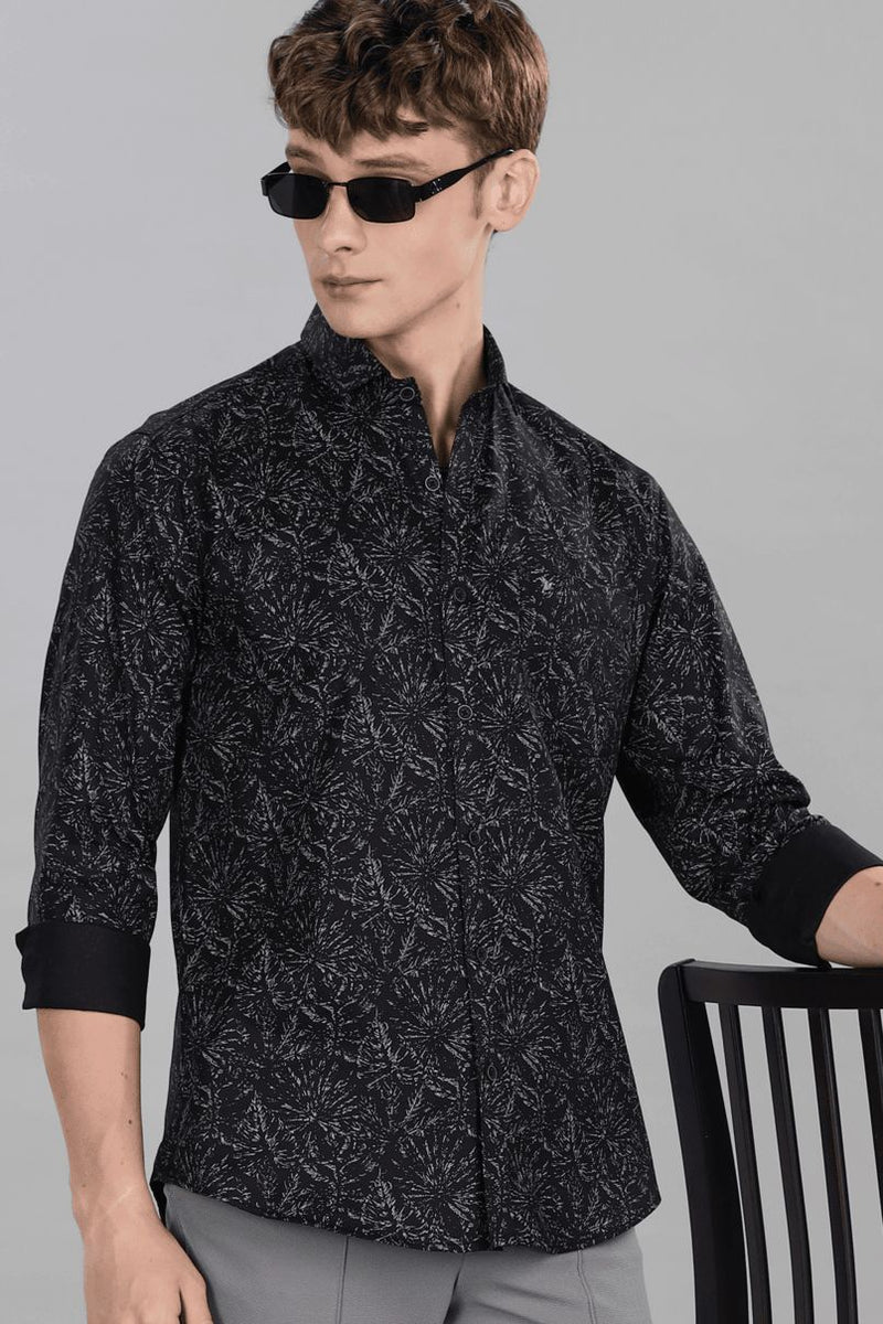 Fossil Black Print -Full-Stain Proof