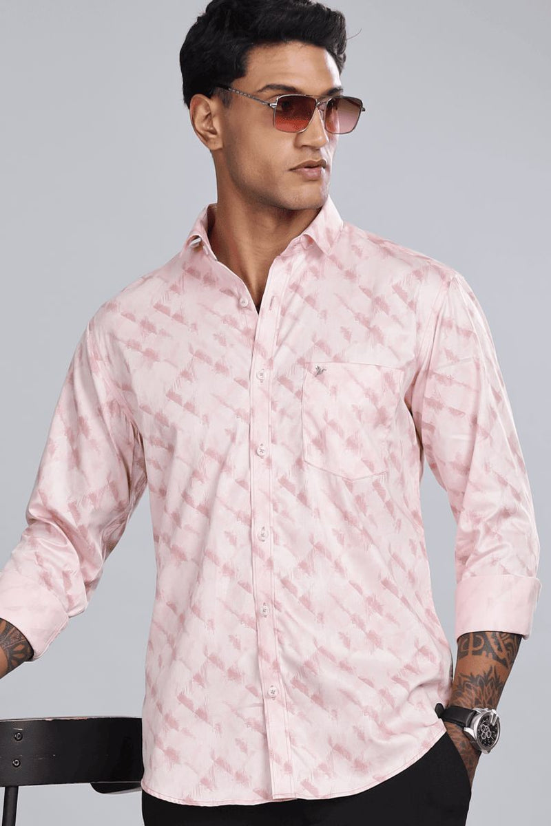 Soft Pink Blush Print -Full-Stain Proof