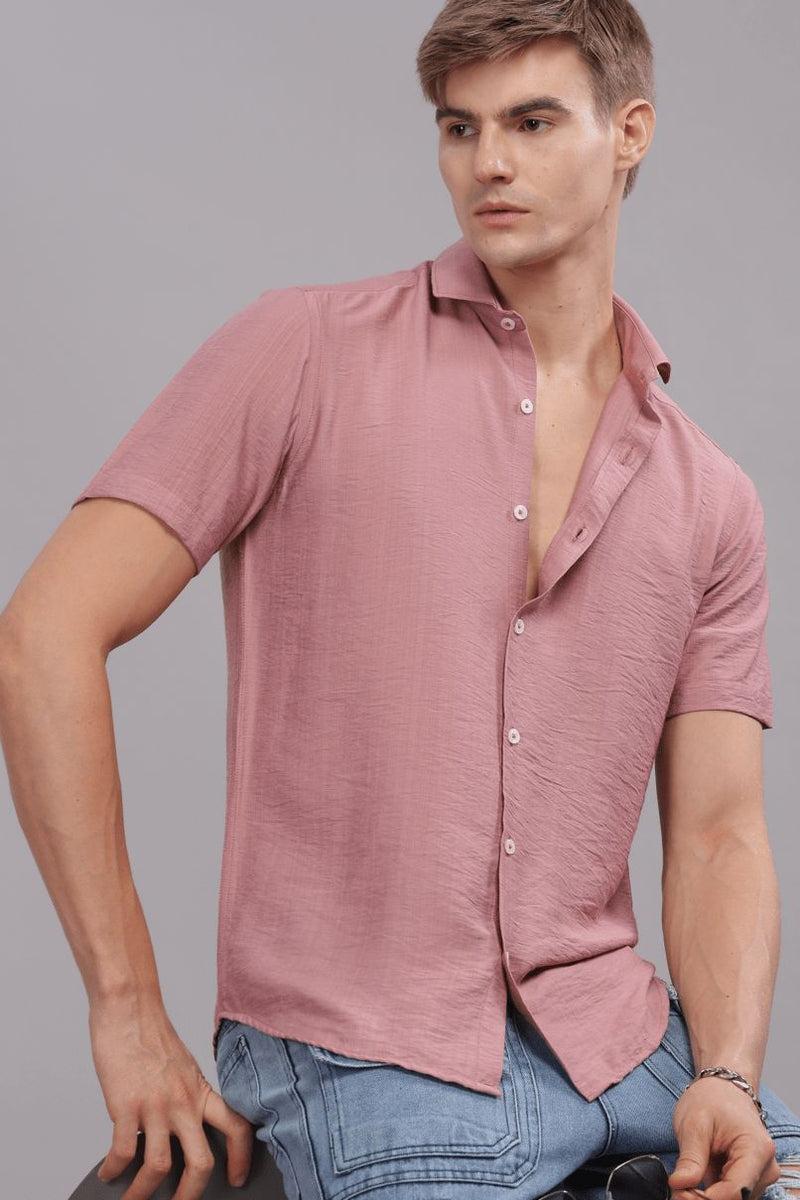 Dark Pink - Half Sleeve - Airlite Shirt