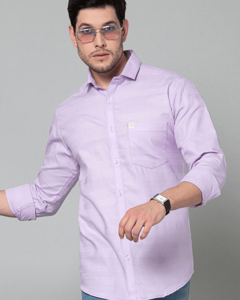 Mild Lavender Stripes - Full-Stain Proof