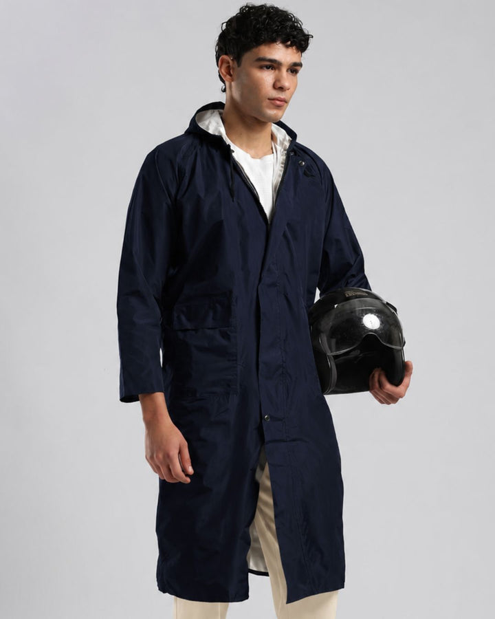 Matte Navy - Poncho Rain Jacket (Pant Not Included)
