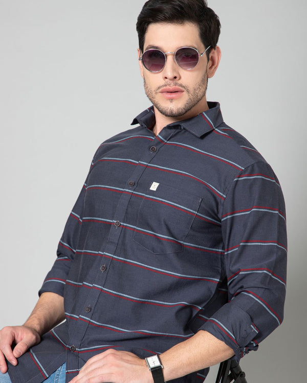 Grey Horizontal Stripes - Full-Stain Proof