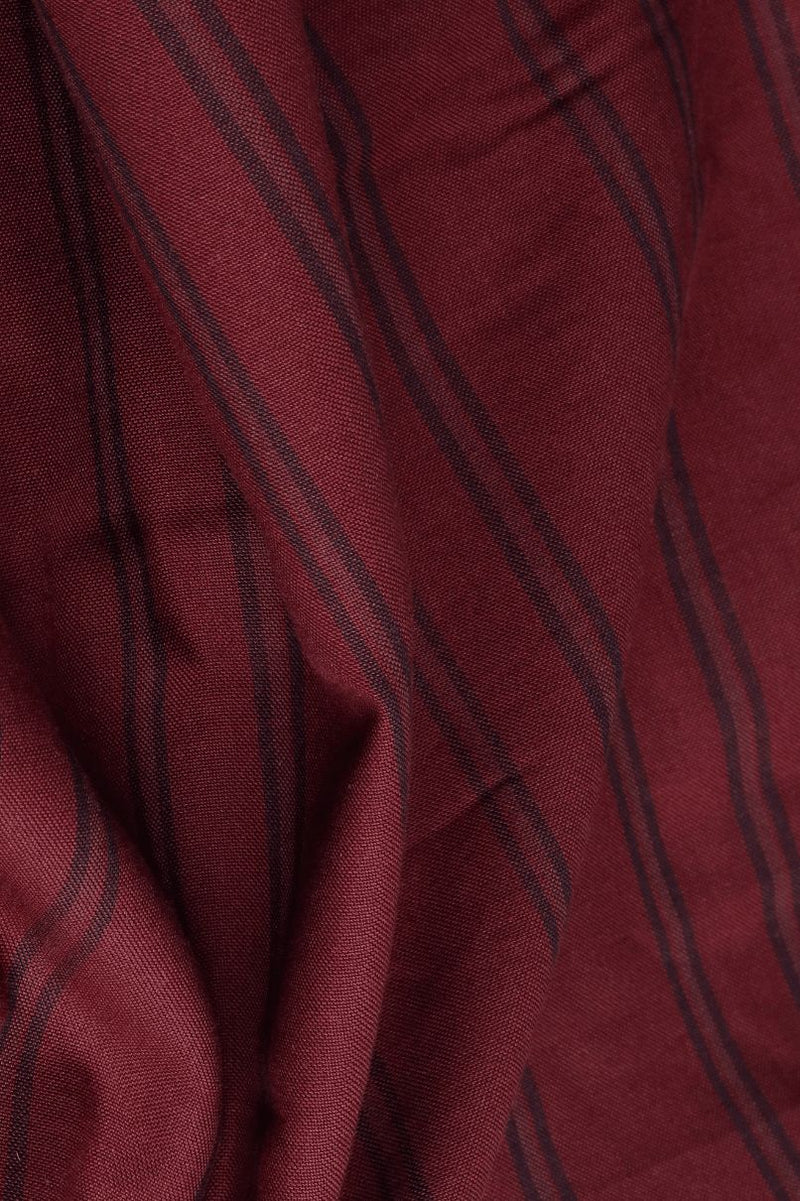 Classy Burgundy Stripes - Full-Stain Proof