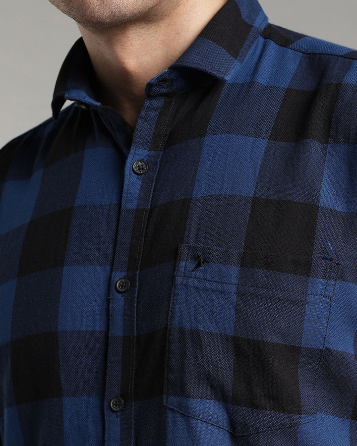 Blue & Black Box Checks - Full-Stain Proof
