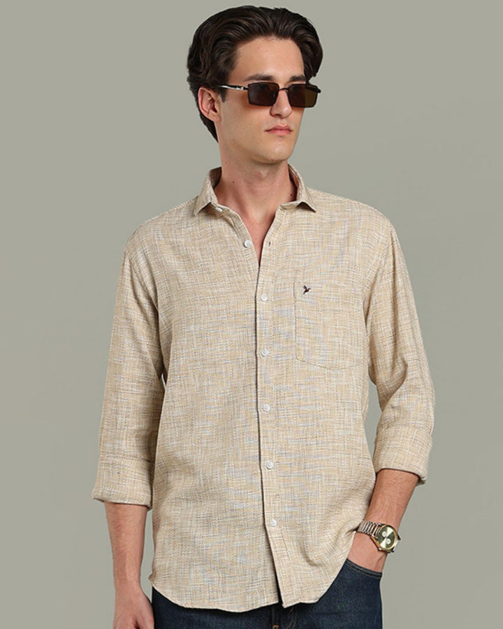 Beige Grain Print - Full-Stain Proof