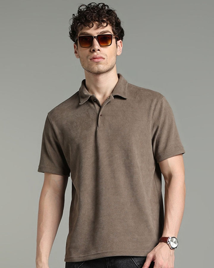 Taupe Brown - Polo Tshirt