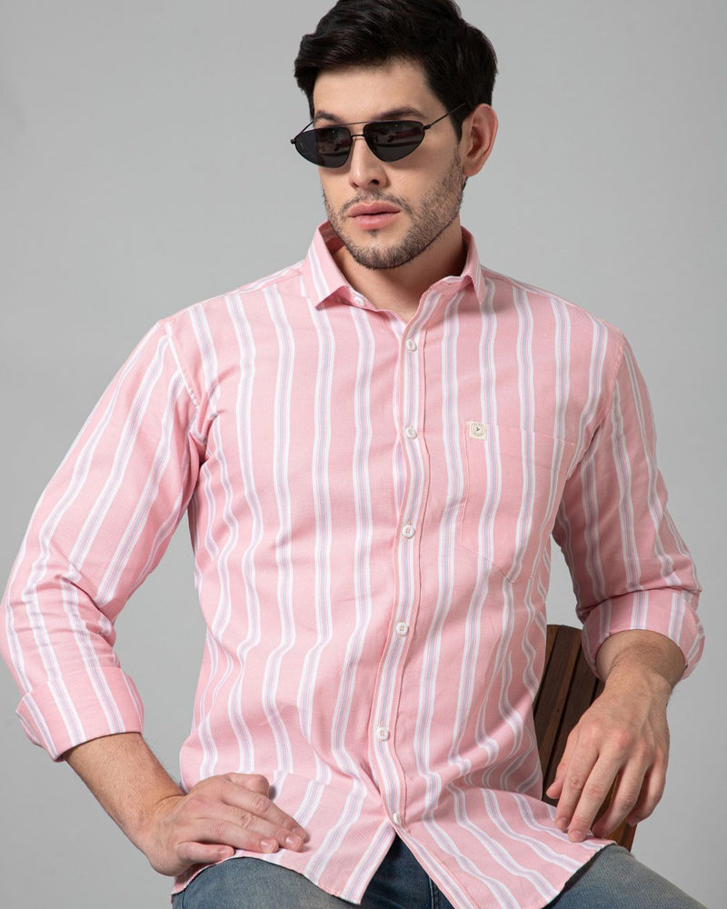 Pink & Blue Line Stripes - Full-Stain Proof