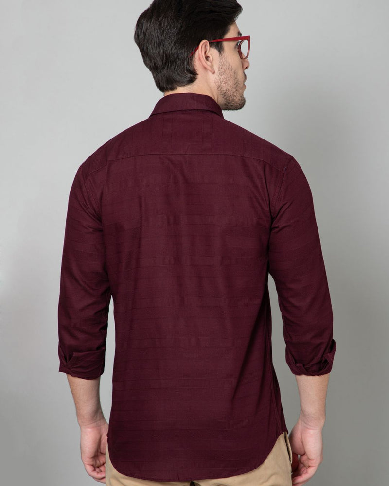 Dark Wine Stripes - Full-Stain Proof