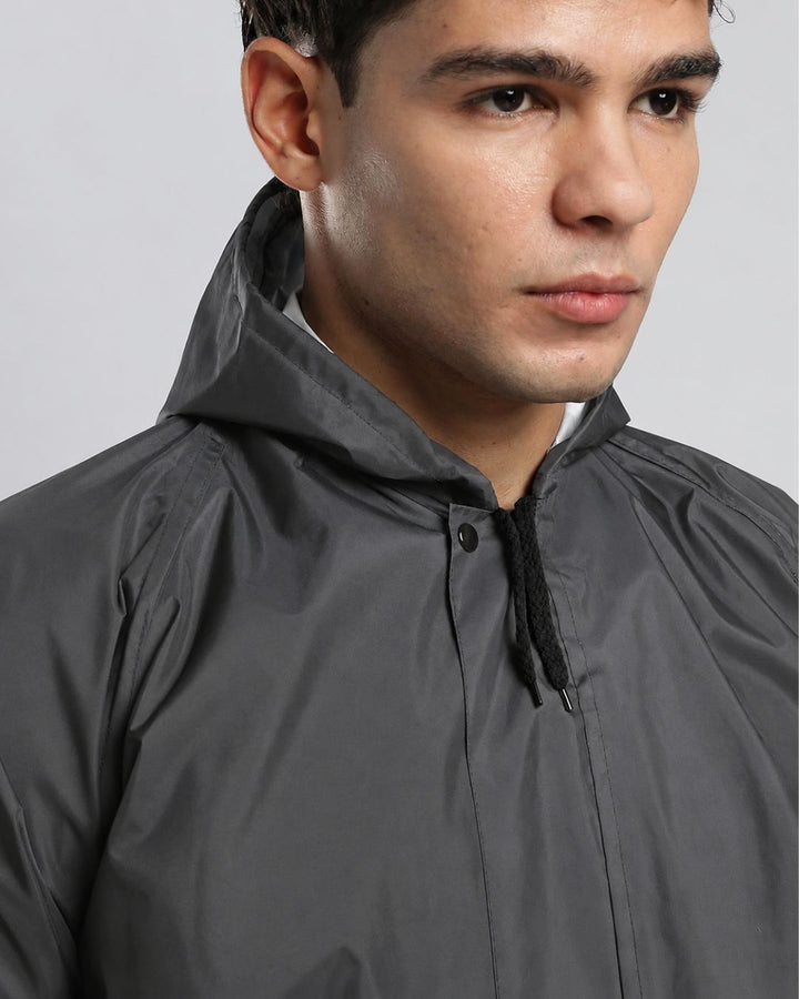 Charcoal Grey - Poncho Rain Jacket (Pant Not Included)