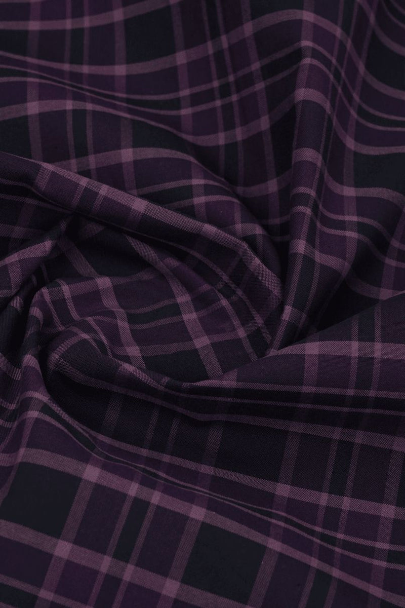 Dark Purple Checks - Full-Stain Proof