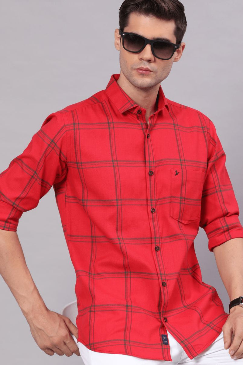 Bright Red Checks - Full-Stain Proof