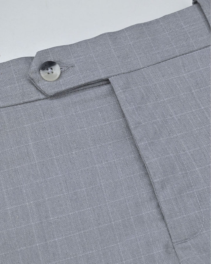 Grey Cube Checks  - Wrinkle free Formal Pant