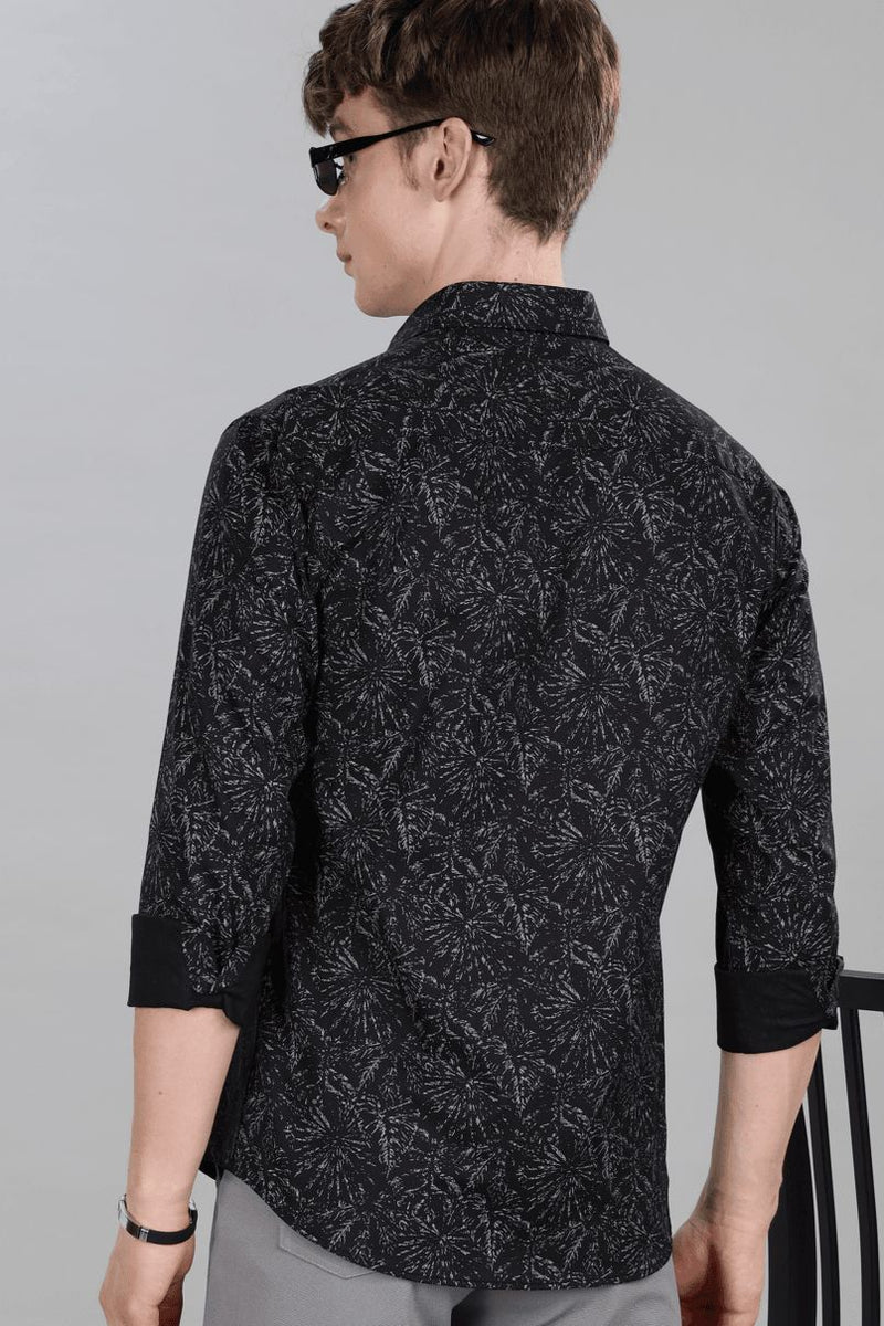 Fossil Black Print -Full-Stain Proof