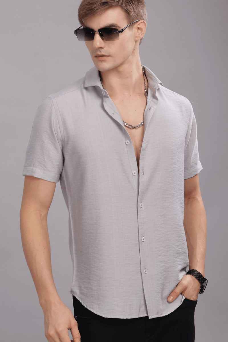 Silver Grey - Half Sleeve - Airlite Shirt