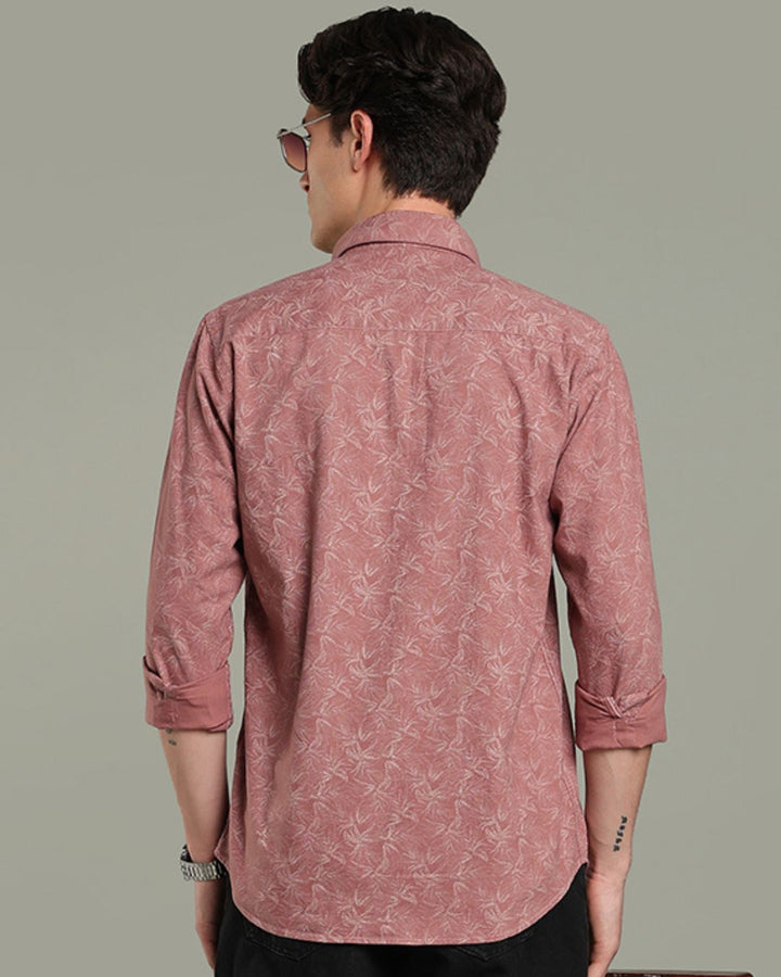 Dusty Rose Grass Print - Full-Stain Proof