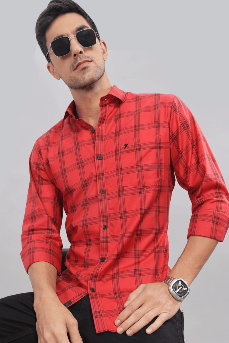 Bright Red Checks - Full-Stain Proof