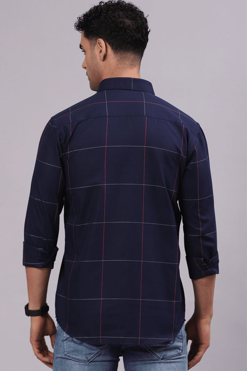 FATHER & SON - Navy Large Checks