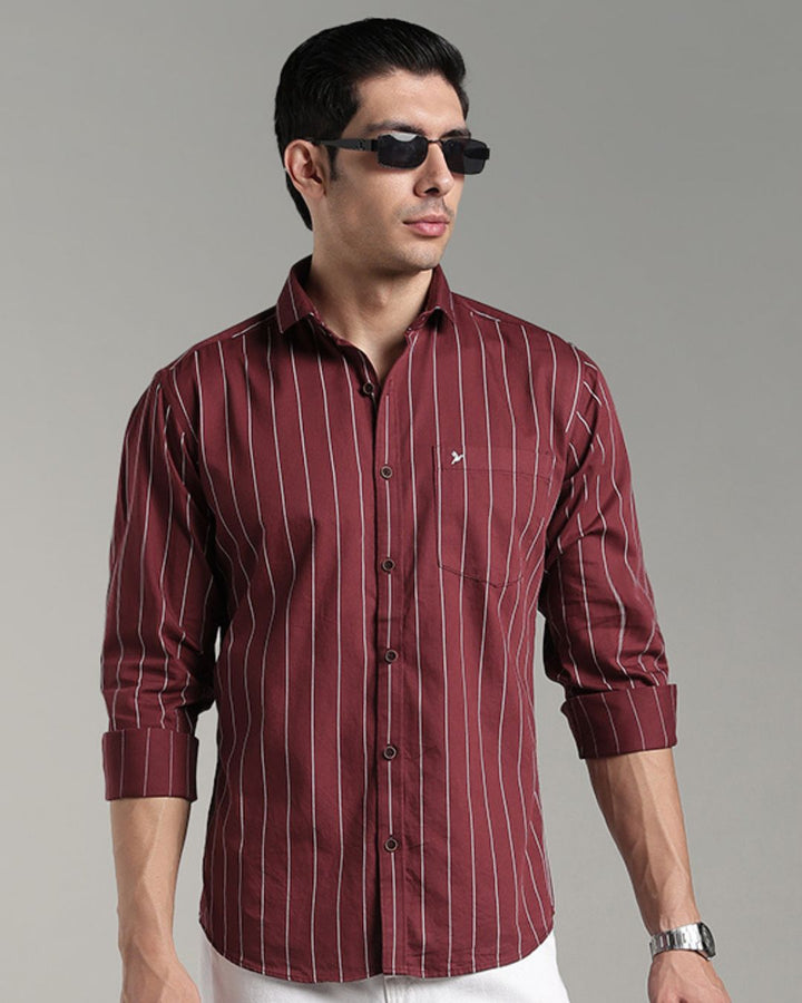 Mighty Maroon Stripes - Full-Stain Proof
