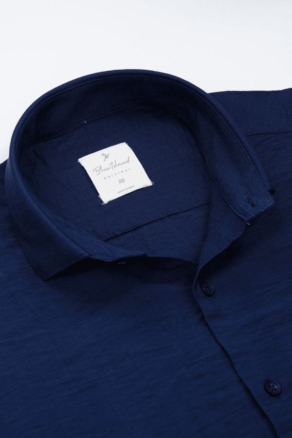 Navy Blue - Half Sleeve - Airlite Shirt