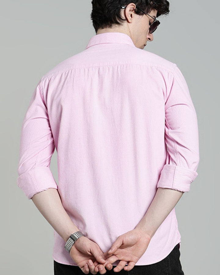 Rose Pink  -Full-Corduroy Shirt