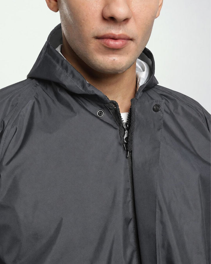 Charcoal Grey - Poncho Rain Jacket (Pant Not Included)