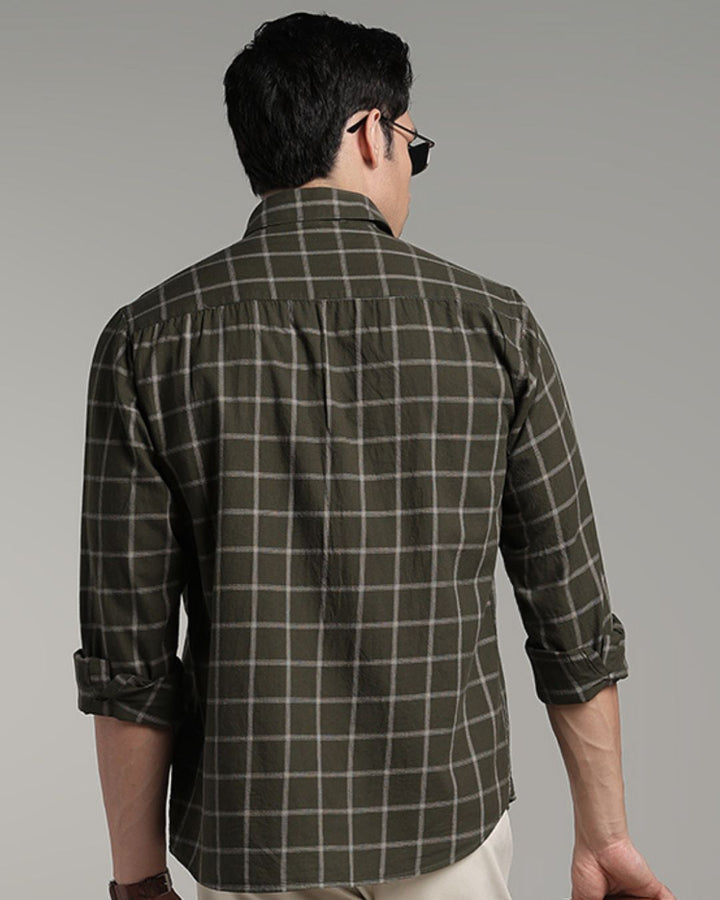 Dark Green Square Checks - Full-Stain Proof