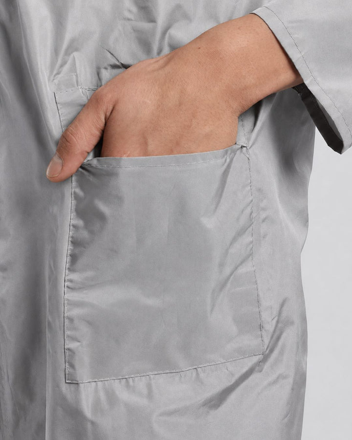 Silver Grey - Poncho Rain Jacket (Pant Not Included)