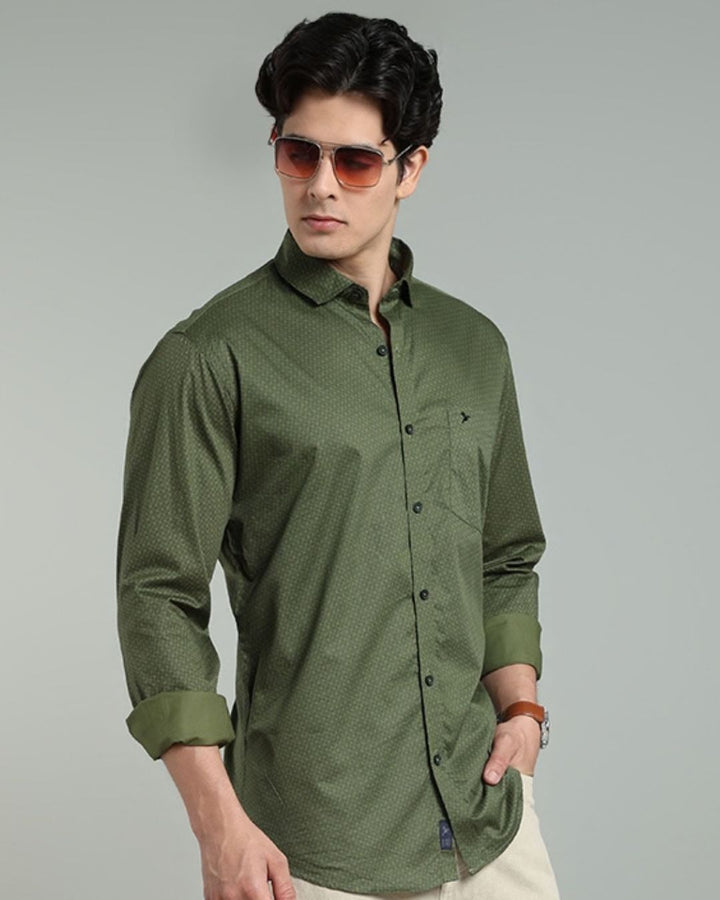Army Green Print -Full-Stain Proof