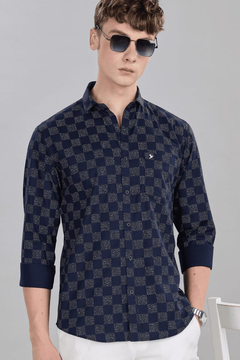 Navy Galaxy Print -Full-Stain Proof