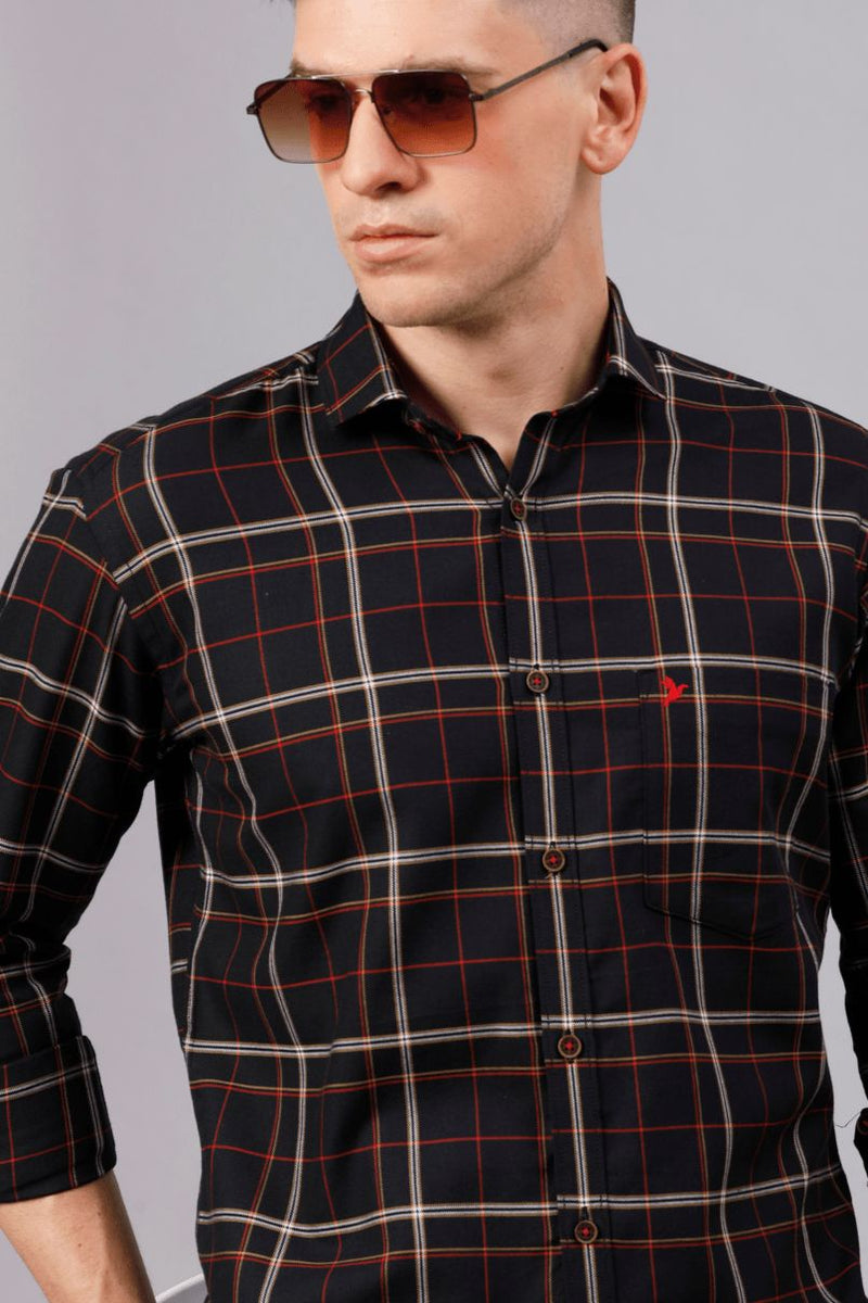 Black and Red Checks - Full-Stain Proof