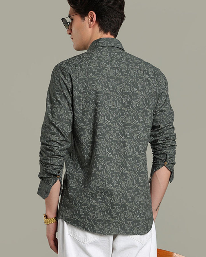 Green Village Print - Full-Stain Proof