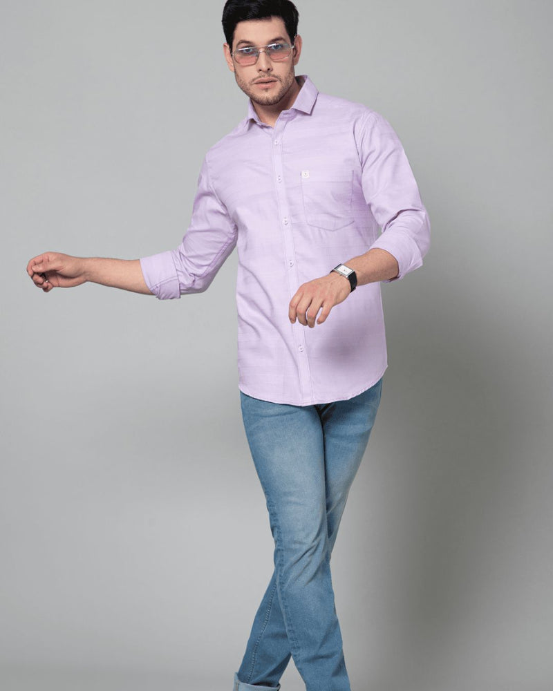 Mild Lavender Stripes - Full-Stain Proof