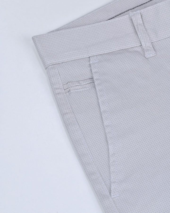 Lite Grey Ace Printed - 2 way stretch - COTTON PANT