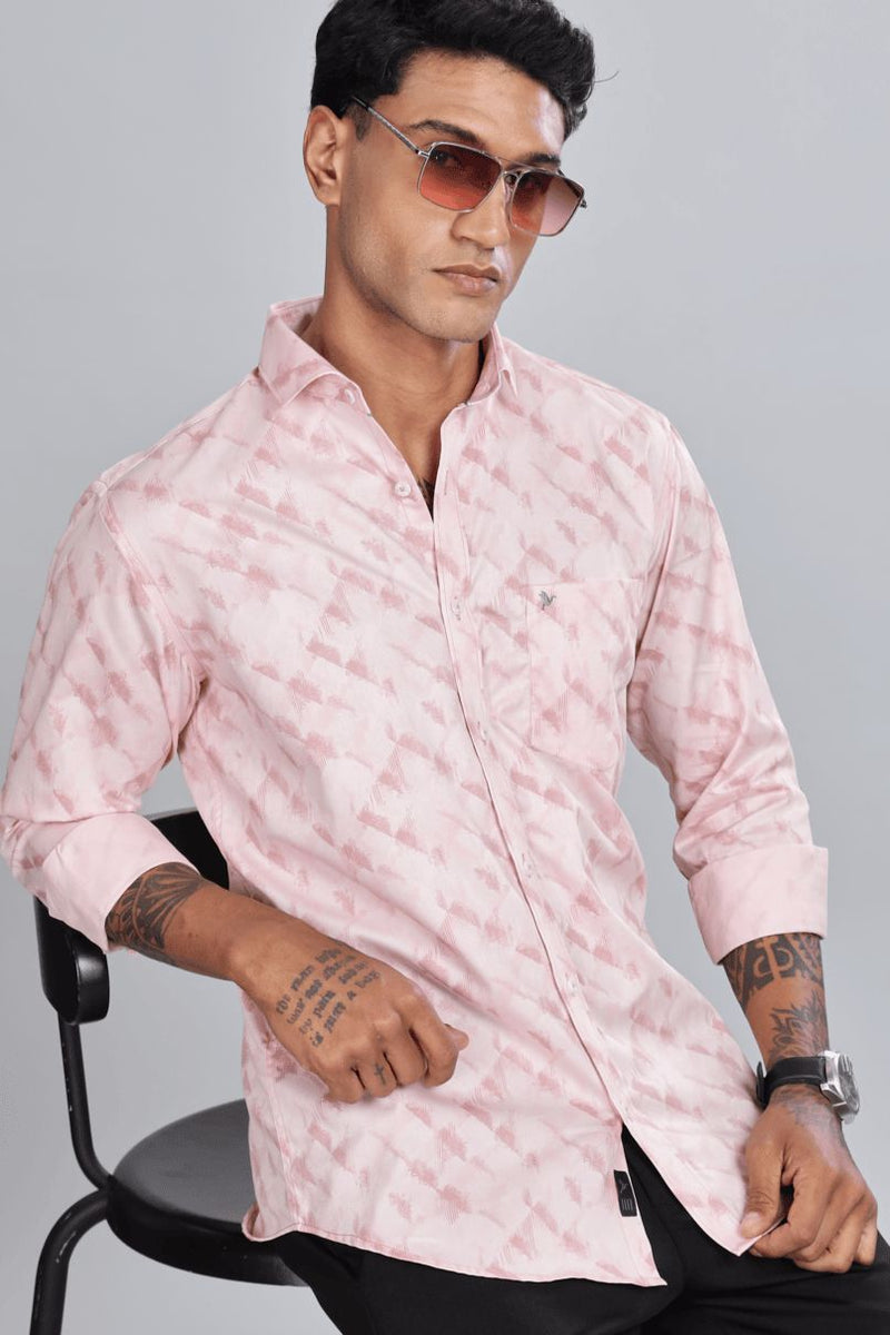 Soft Pink Blush Print -Full-Stain Proof