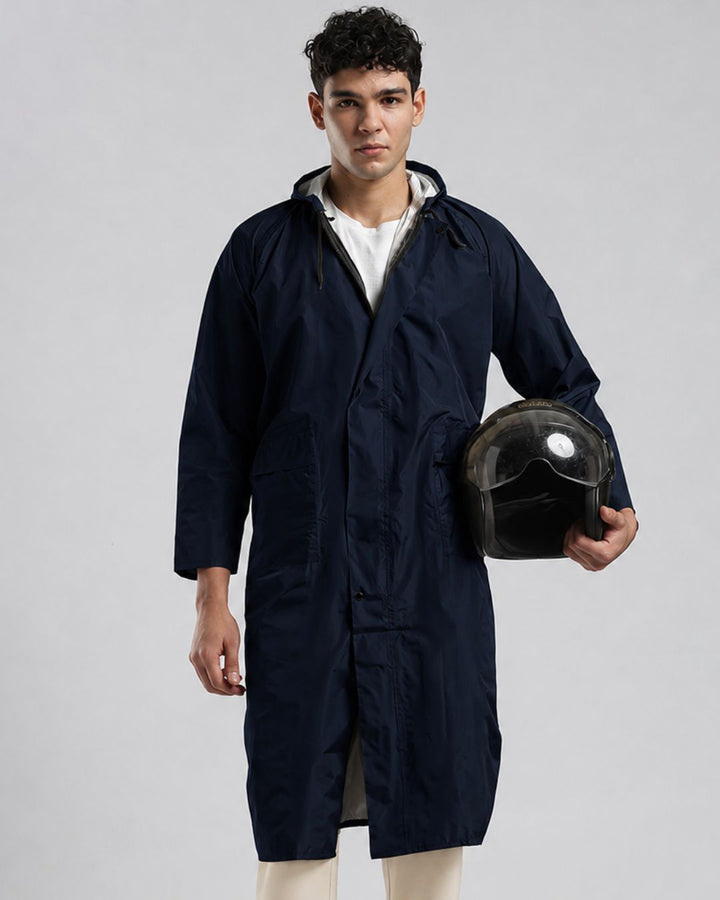 Matte Navy - Poncho Rain Jacket (Pant Not Included)