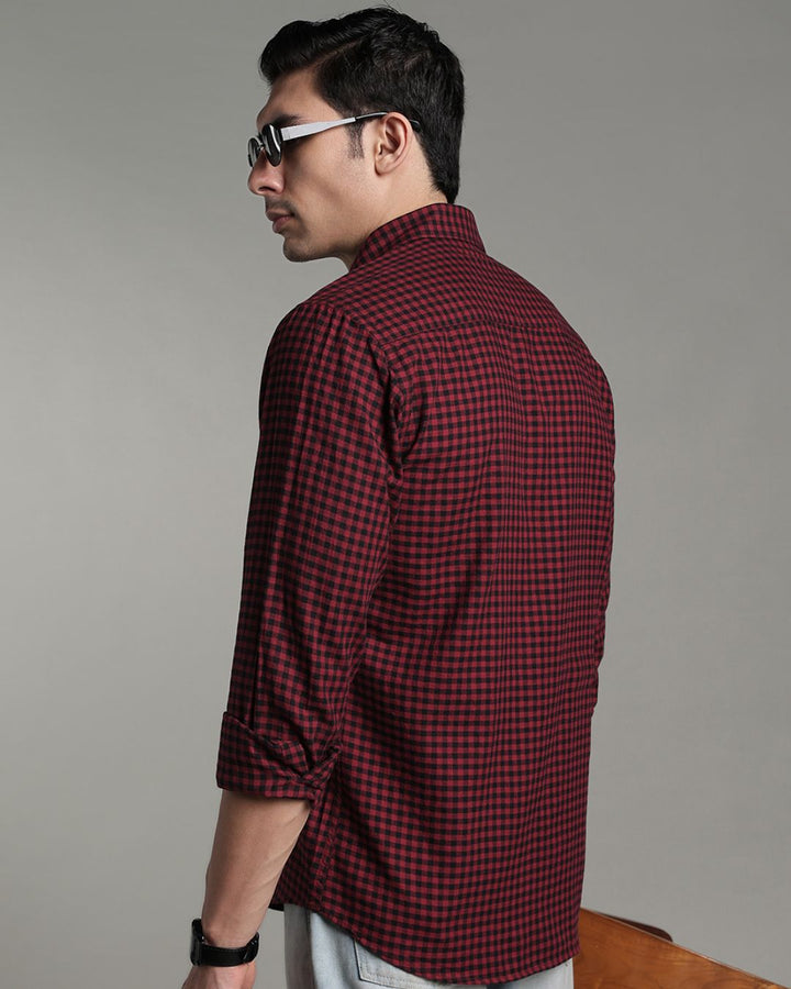 Red & Black Mini Checks - Full-Stain Proof