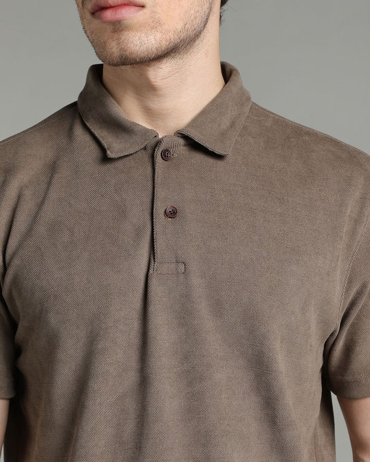 Taupe Brown - Polo Tshirt