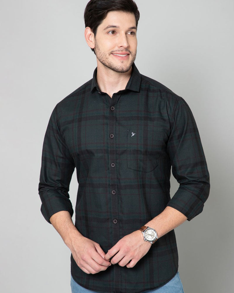 Dark Green Checks - Full-Stain Proof