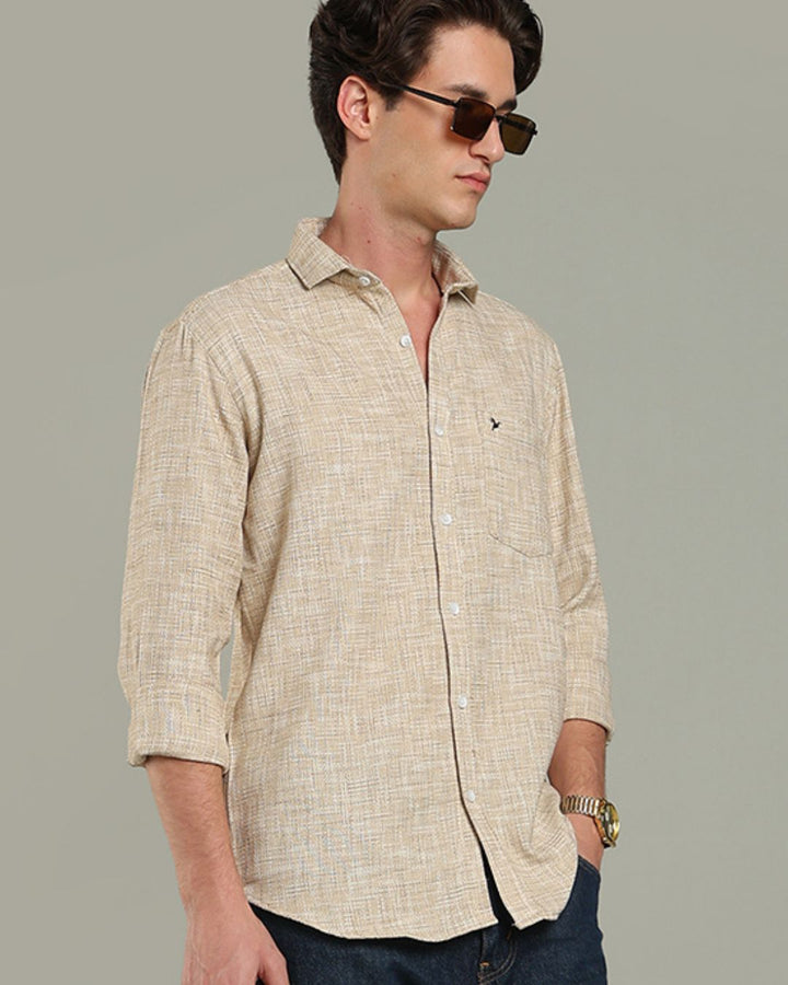 Beige Grain Print - Full-Stain Proof