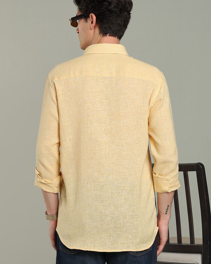 Yellow Grain Print - Full-Stain Proof