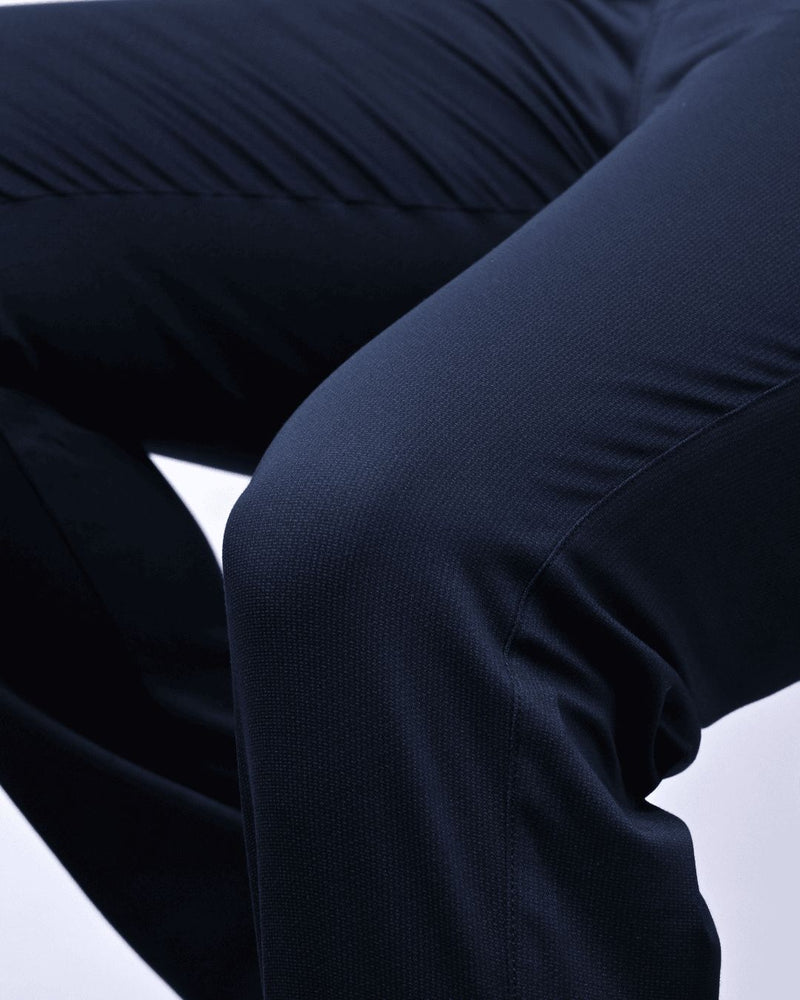 Navy Pixel Printed - 2 way stretch - COTTON PANT