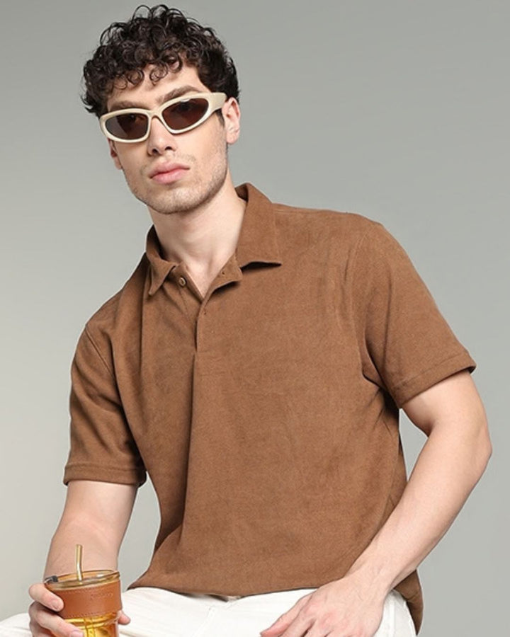 Caramel Brown - Polo Tshirt