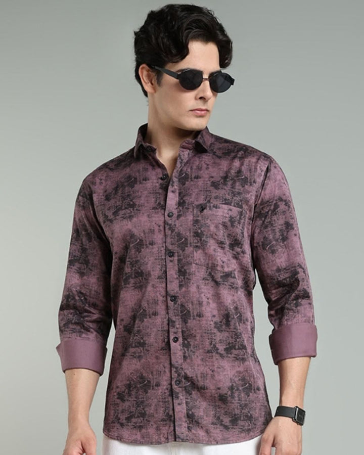 Dusty Pink Smoky Print -Full-Stain Proof