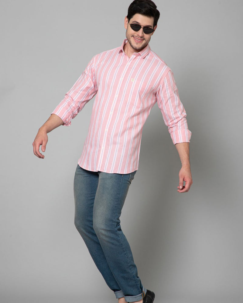 Pink & Blue Line Stripes - Full-Stain Proof