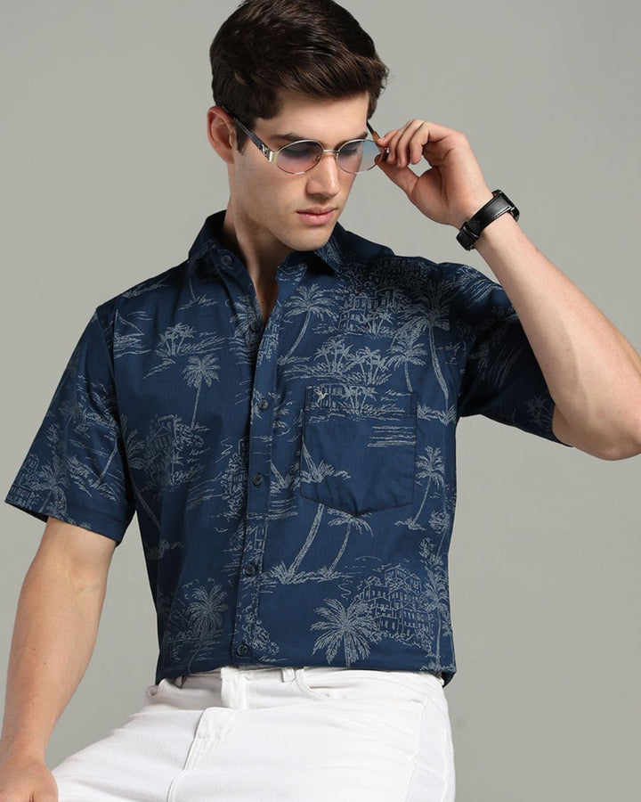 Sapphire Island Print -Half-Stain Proof