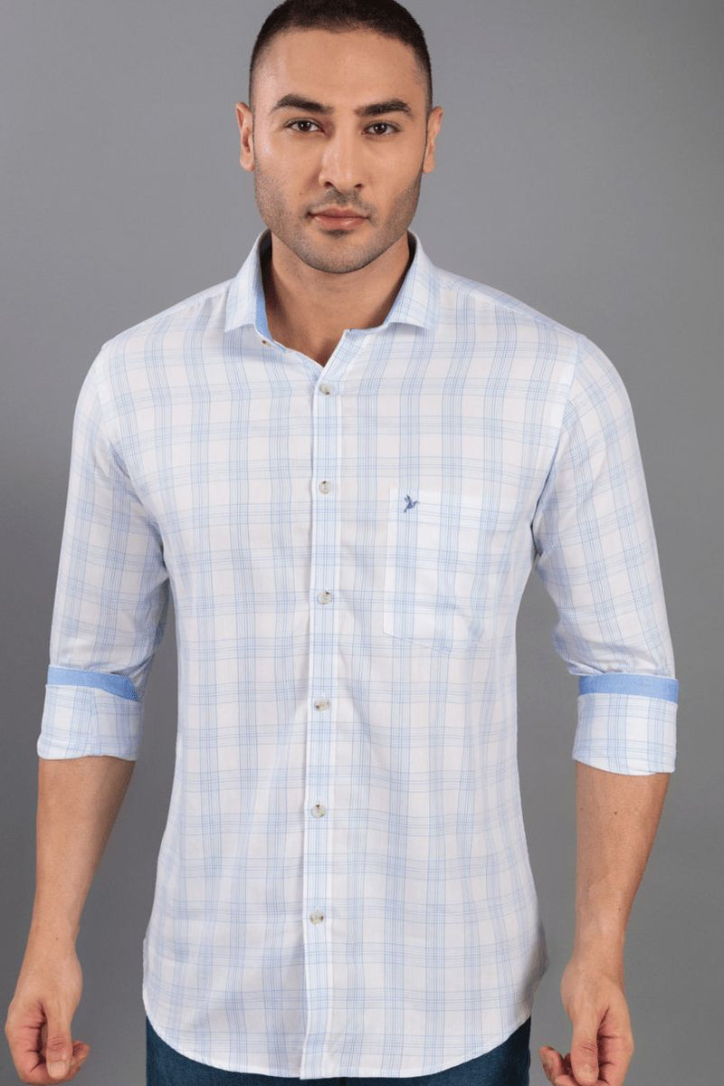 Classy White Checks - Full-Stain Proof