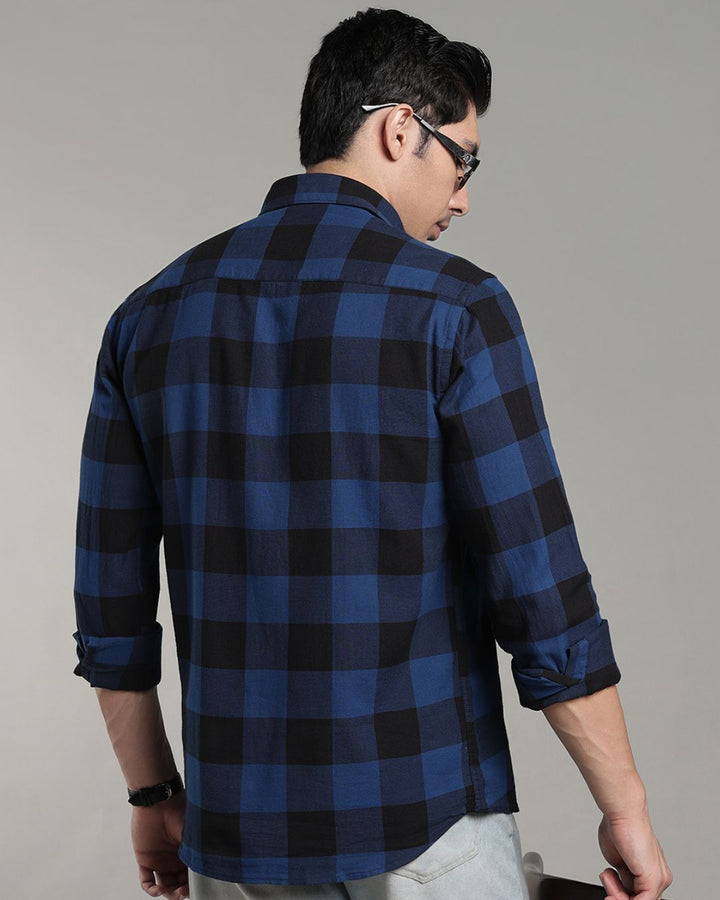 Blue & Black Box Checks - Full-Stain Proof