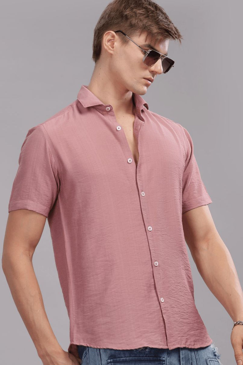 Dark Pink - Half Sleeve - Airlite Shirt